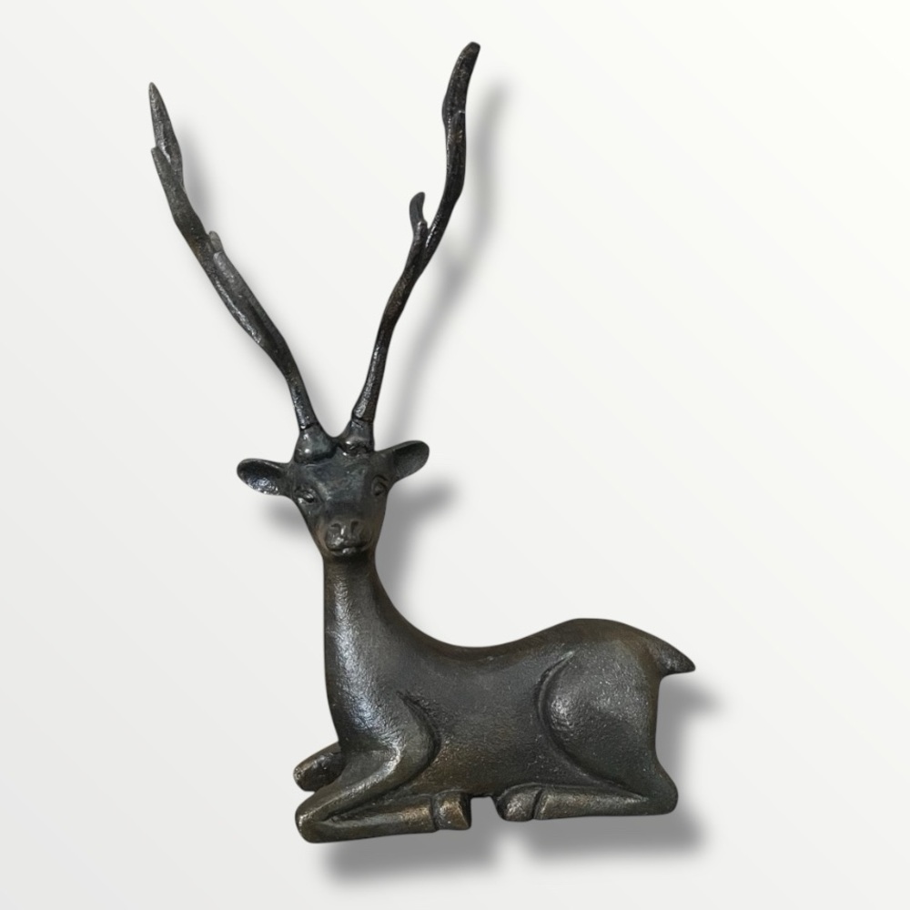 World Market Deer Antler Metal Jewelry Stand Holder